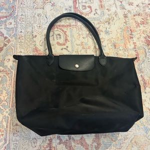 Longchamp Large Le Pliage all black